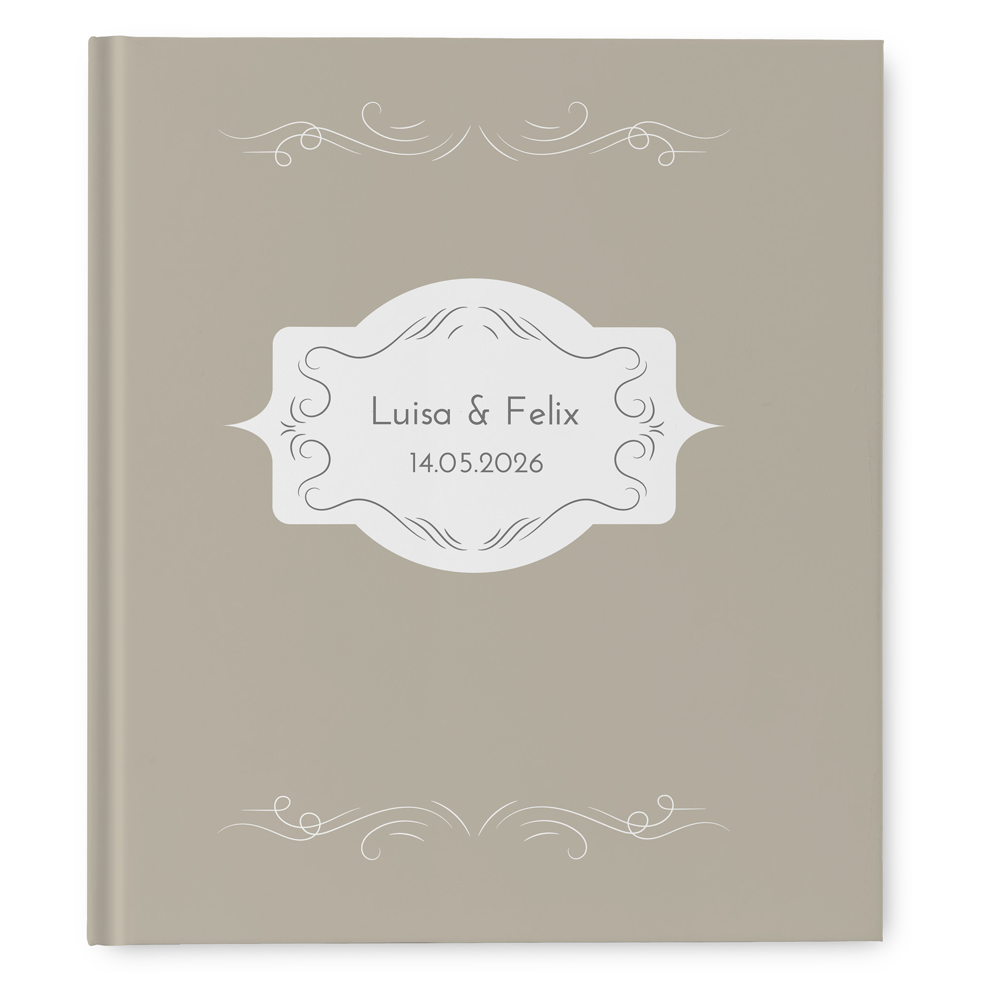 Gästebuch Hochzeit - Vintage "antique peony"