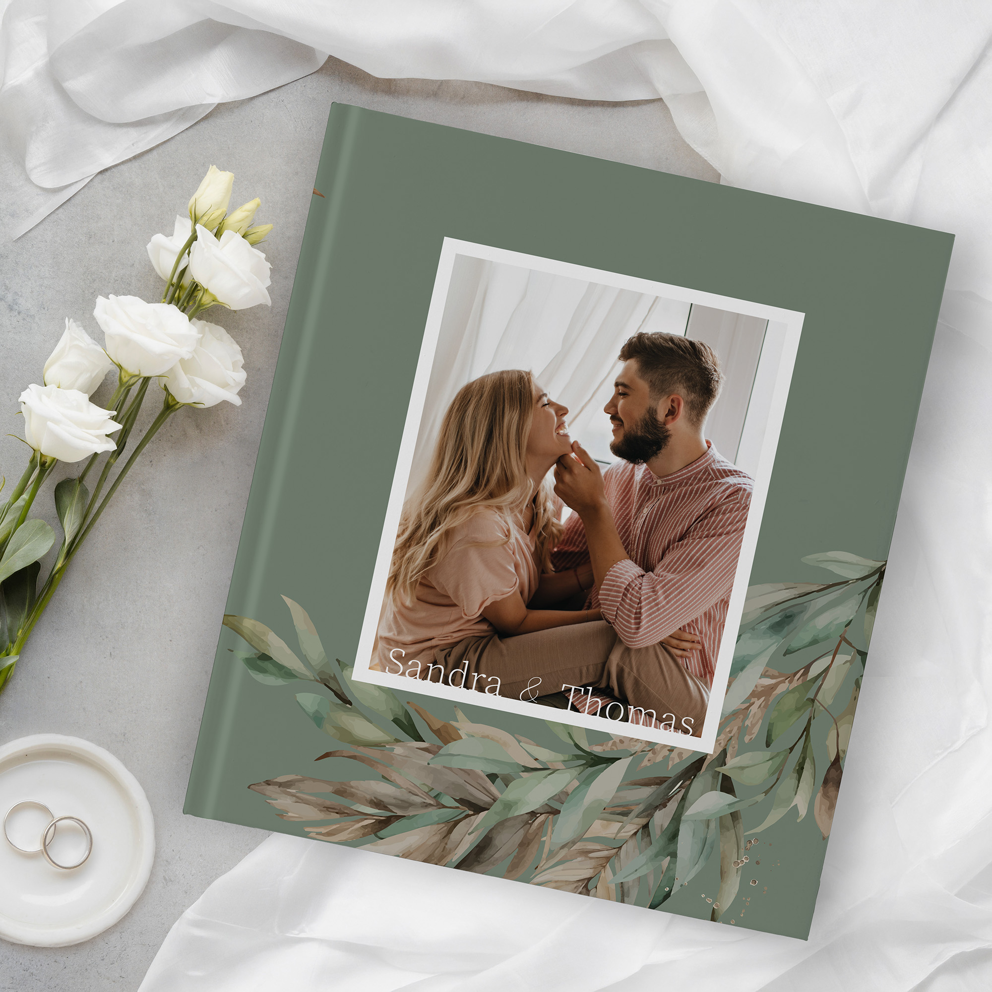 Gästebuch Hochzeit - Boho "rooted together"