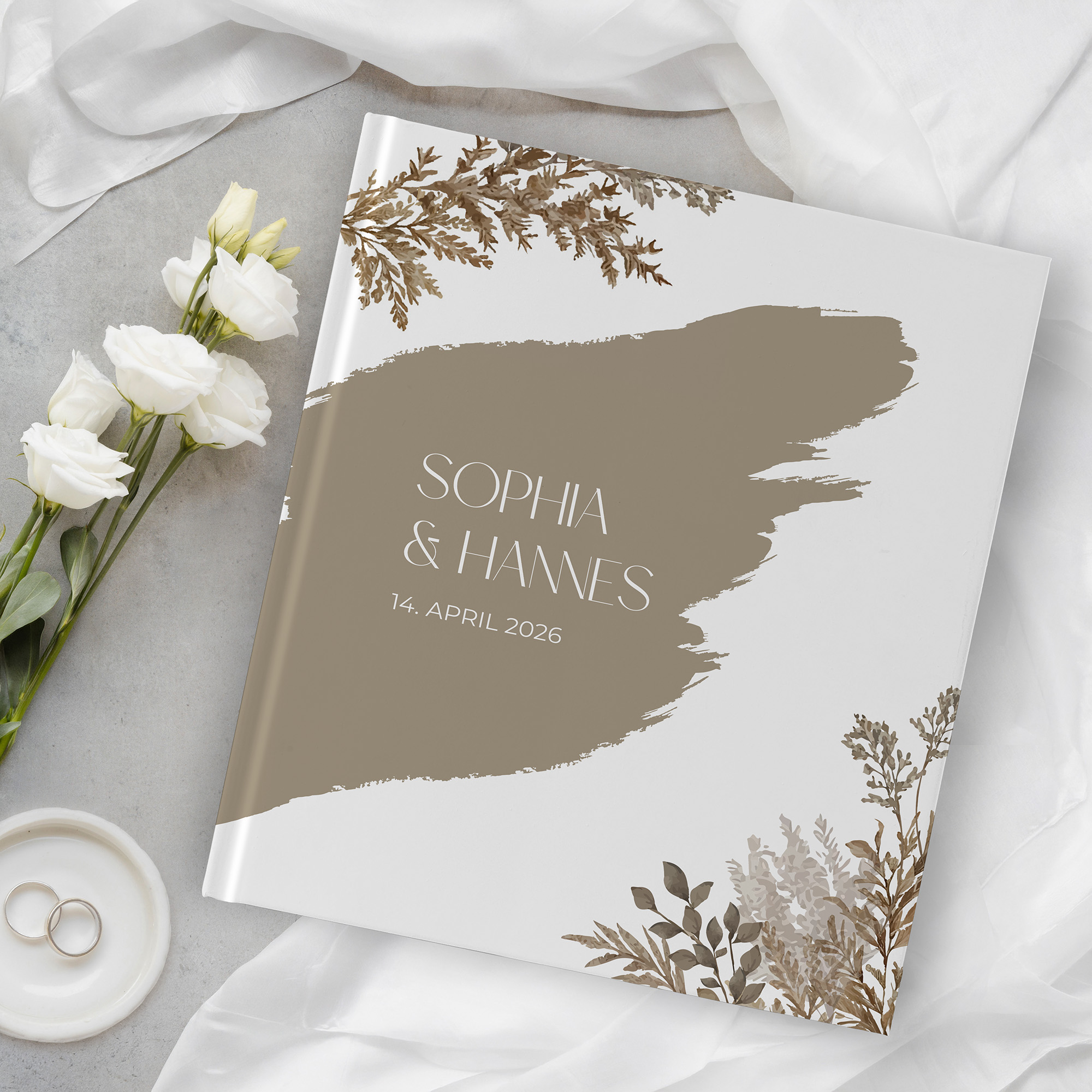 Gästebuch Hochzeit - Boho "earthstroke"