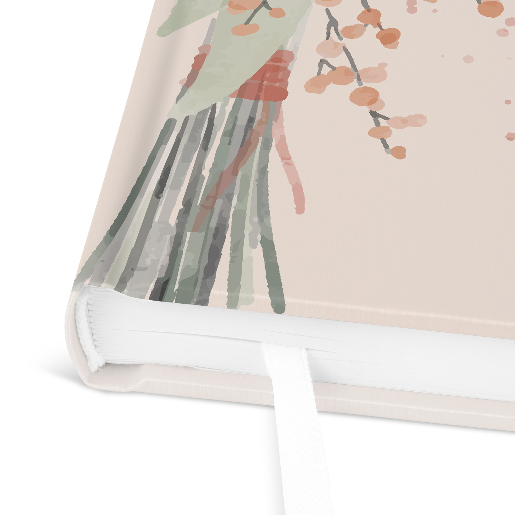Gästebuch Hochzeit -  Aquarell "terracotta bloom"