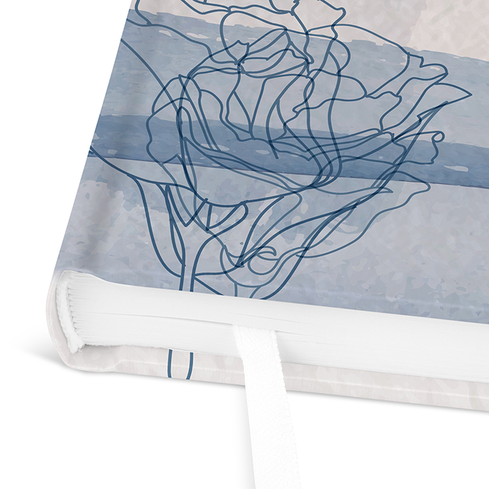 Gästebuch Ferienwohnung - Aquarell "midnight petals"
