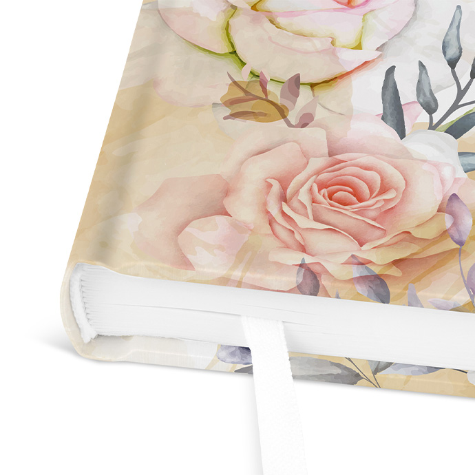 Gästebuch Geburtstag- Aquarell - "lily & rose"