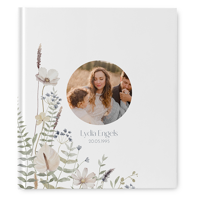 Gästebuch Geburtstag - Boho "Pastel Bloom"