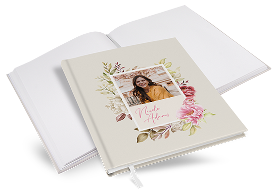 Gästebuch Geburtstag - Floral "Peony Bloom" - GBG-25001-F-02