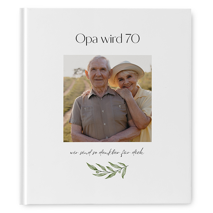 Gästebuch Geburtstag - Minimalistisch "Olivetta"